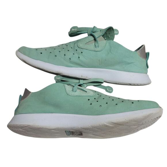 Nurture Jaquee Perforated Suede Sneakers Lotus Green SZ 7.5 - Picture 4 of 10